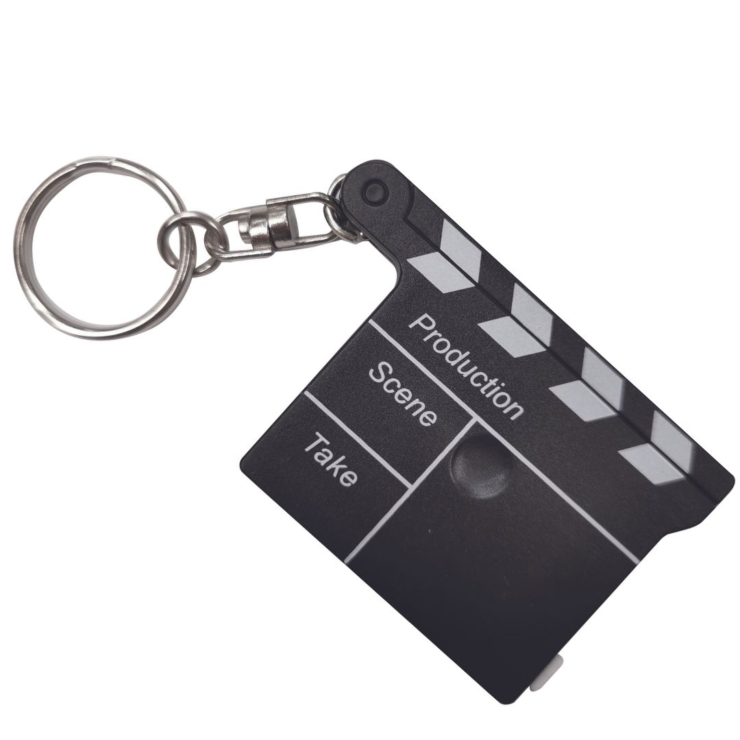 Tape ruler keychain
